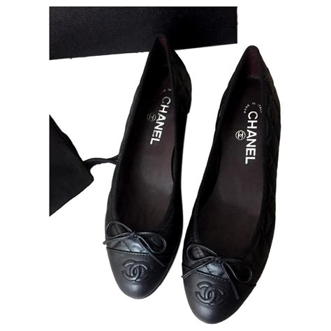 black chanel flats sale.